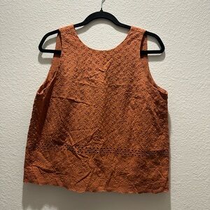 Loft A-Line Top - Women’s M - Burnt Orange